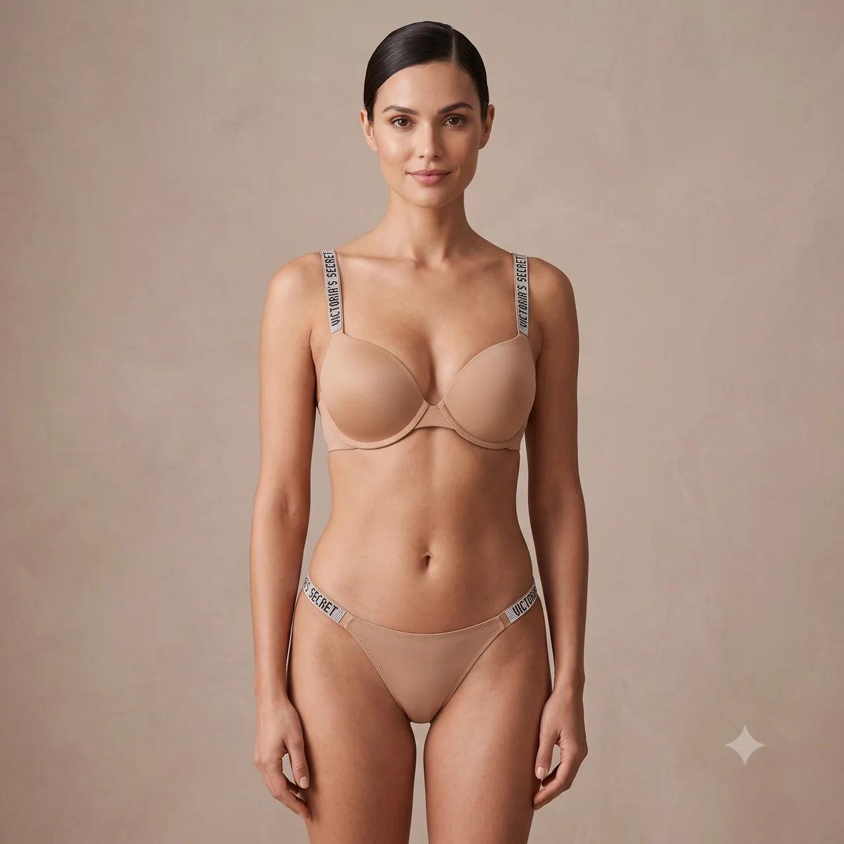 Rhinestone Strap Push-Up Bra Set – VS Inspired Design