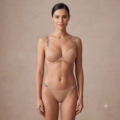 Rhinestone Strap Push-Up Bra Set – VS Inspired Design